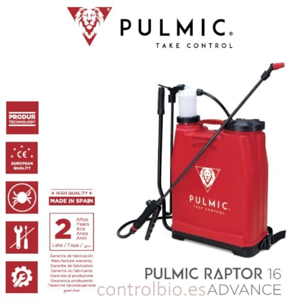 Pulverizador Manual Pulmic Raptor 16