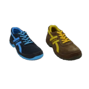 Modelos de zapato de seguridad indianapolis. Negro y azul/Marrón y amarillo