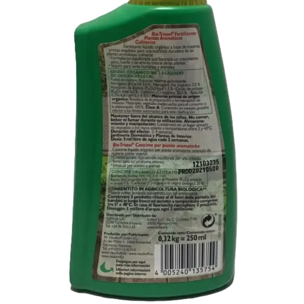 Fertilizante de plantas aromáticas culinarias instrucciones