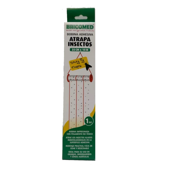Bobina adhesiva atrapa insectos