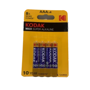 Pilas AAA Kodak - Pack de 4 unidades