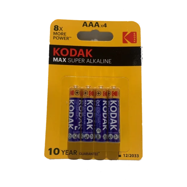 Pilas AAA Kodak - Pack de 4 unidades
