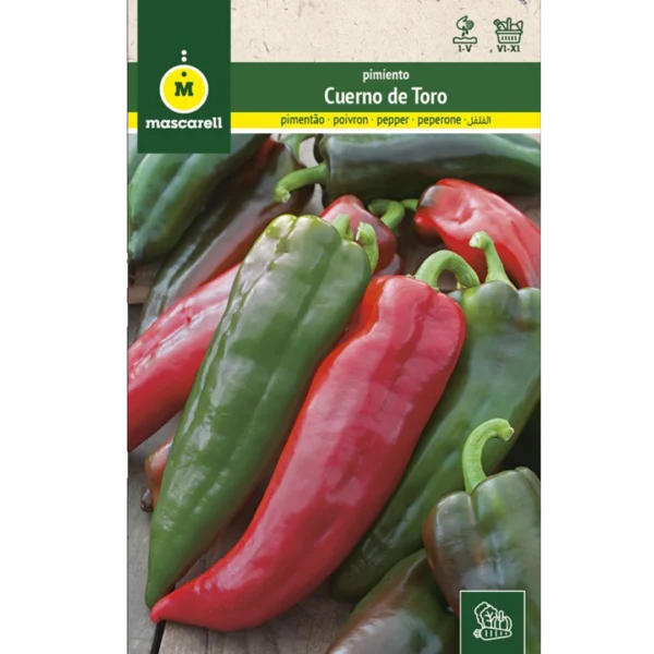 Pimiento cuerno de toro (cornicabra)