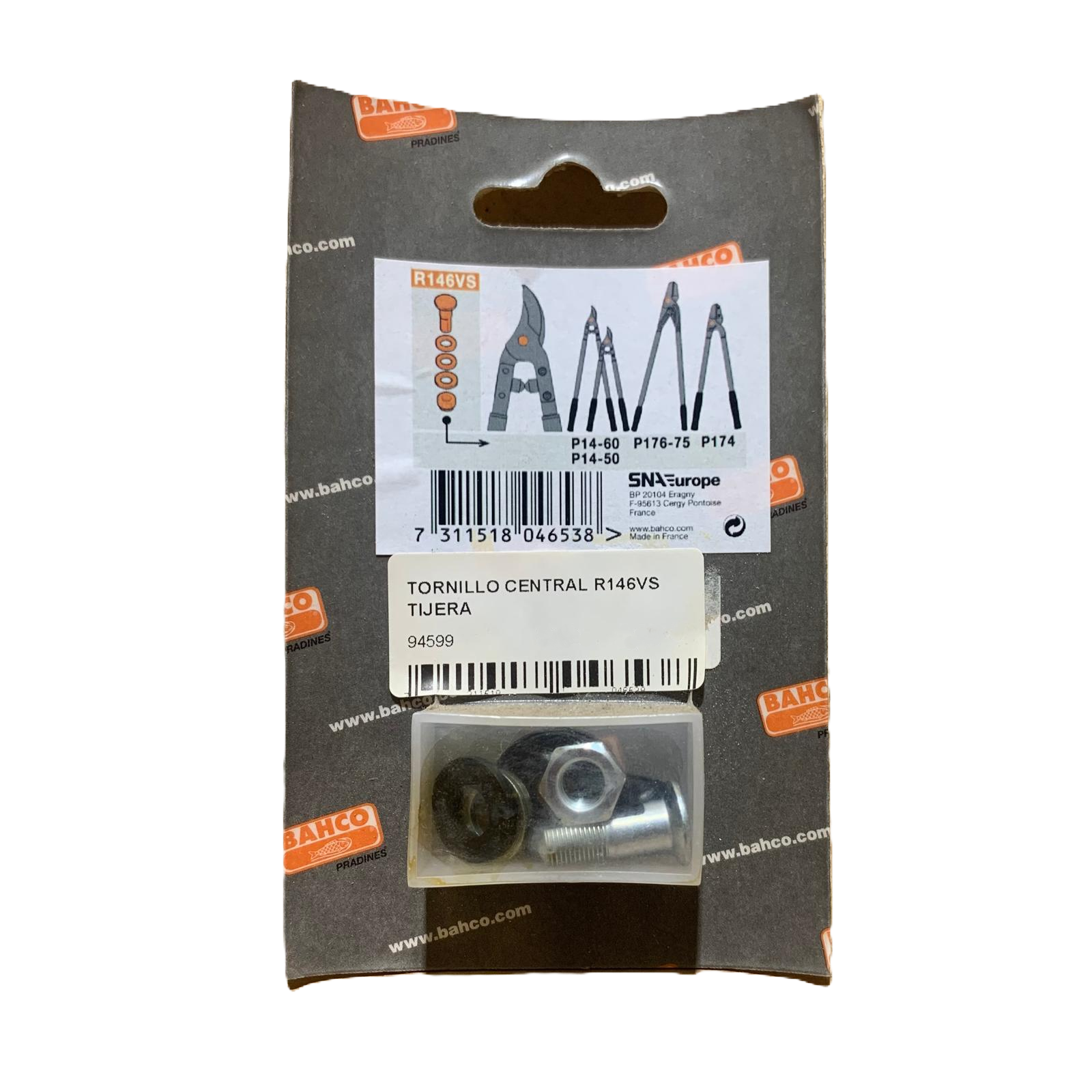 Tornillo central para tijeras de podar