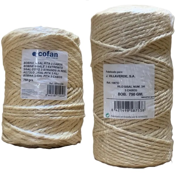Variedades de cuerda sisal