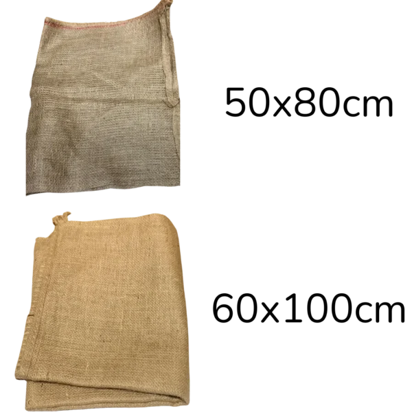 Variedades de sacos de yute